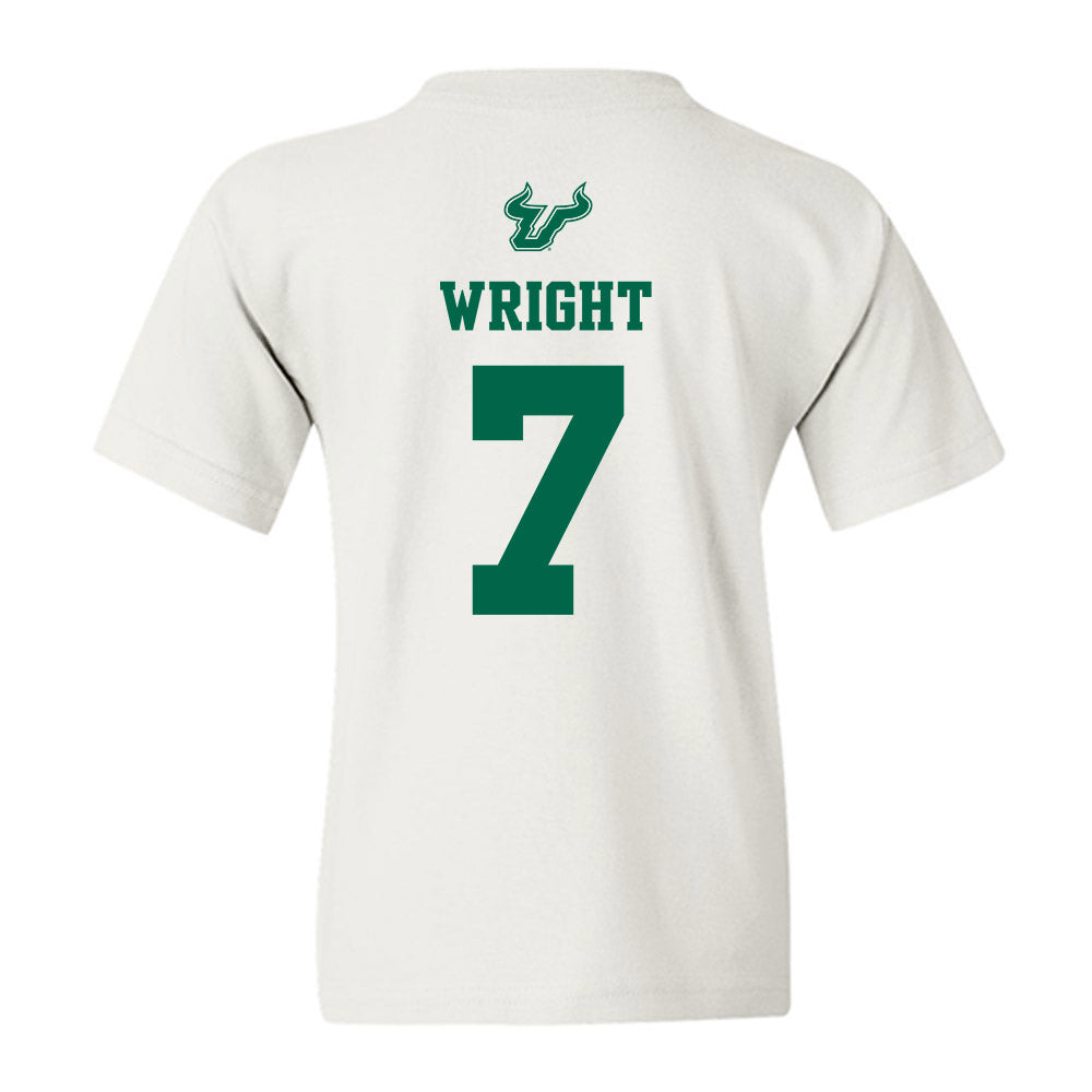 USF - NCAA Men's Basketball : Kam Wright - EDGE Classic Shersey Youth T-Shirt-1