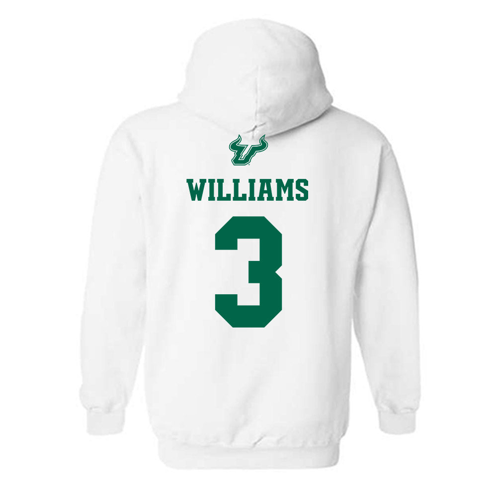 USF - NCAA Men's Basketball : Jimmie Williams - EDGE Classic Shersey Hooded Sweatshirt-1