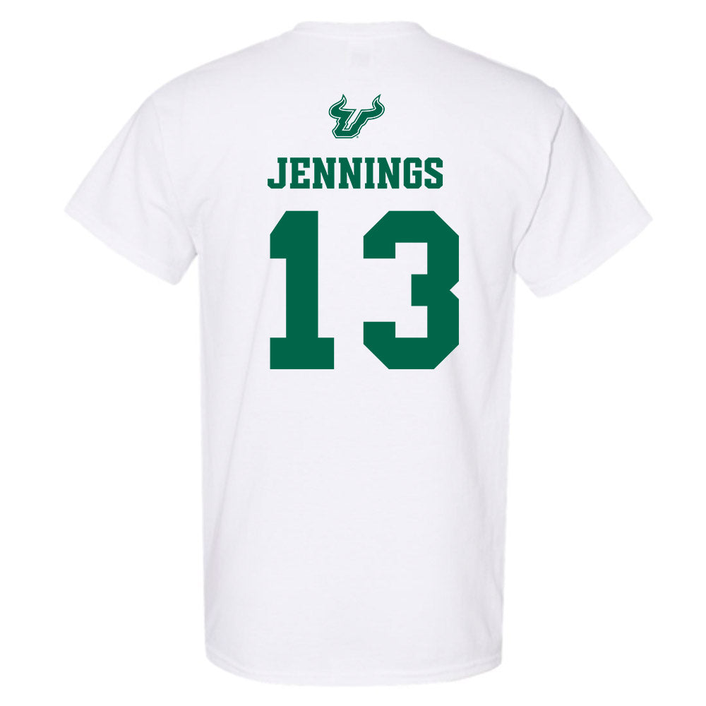 USF - NCAA Men's Basketball : Kasen Jennings - EDGE Classic Shersey T-Shirt-1