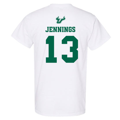 USF - NCAA Men's Basketball : Kasen Jennings - EDGE Classic Shersey T-Shirt-1