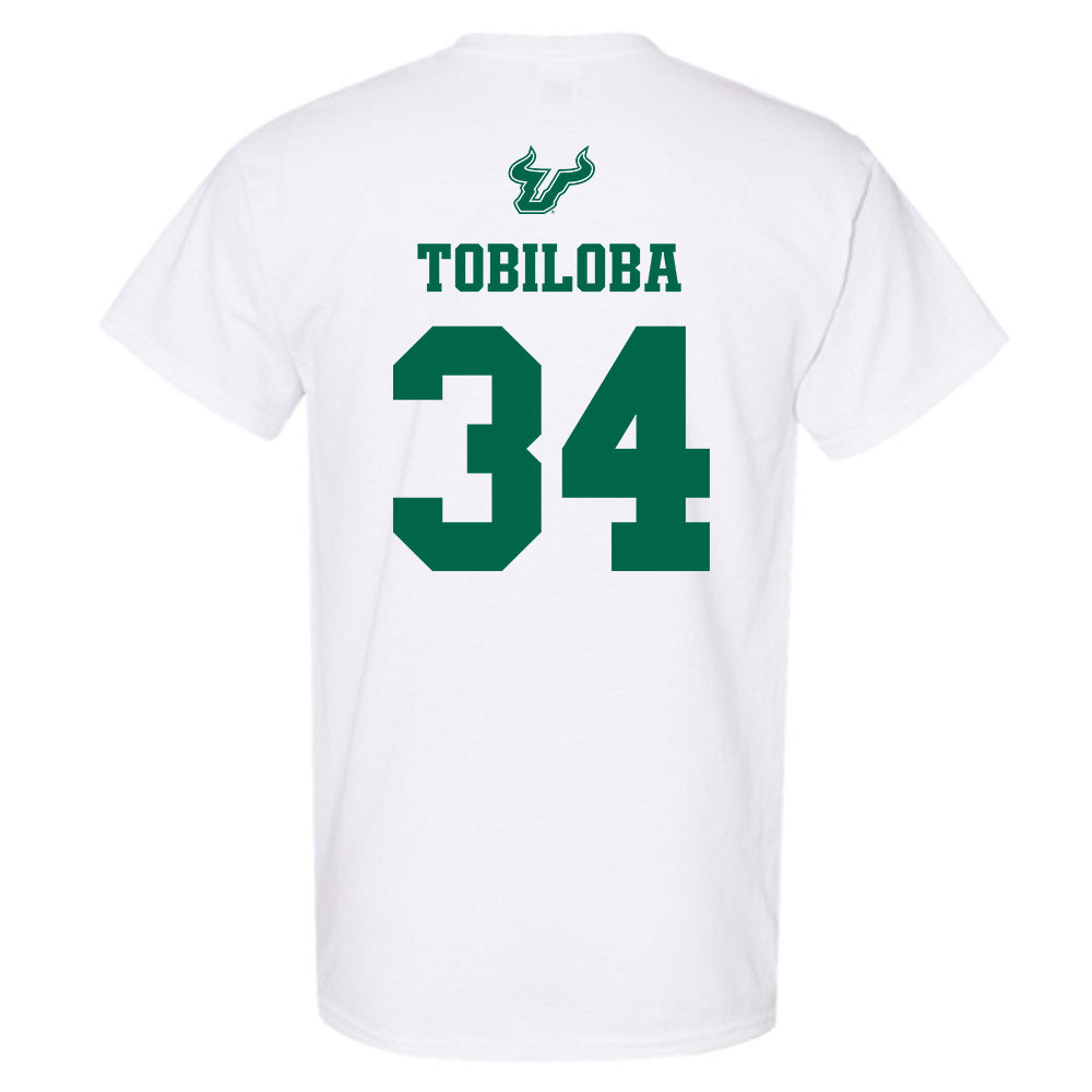 USF - NCAA Men's Basketball : Daniel Tobiloba - EDGE Classic Shersey T-Shirt-1