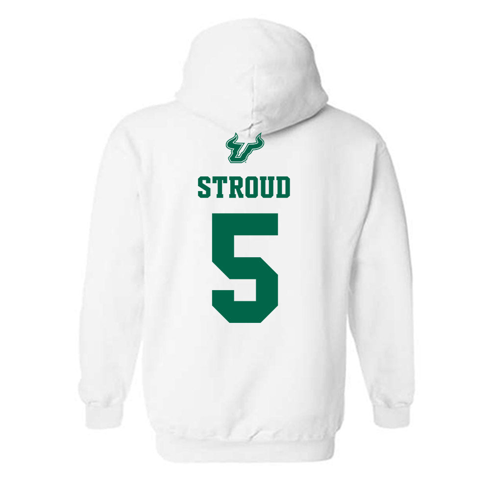 USF - NCAA Men's Basketball : Brandon Stroud - EDGE Classic Shersey Hooded Sweatshirt-1