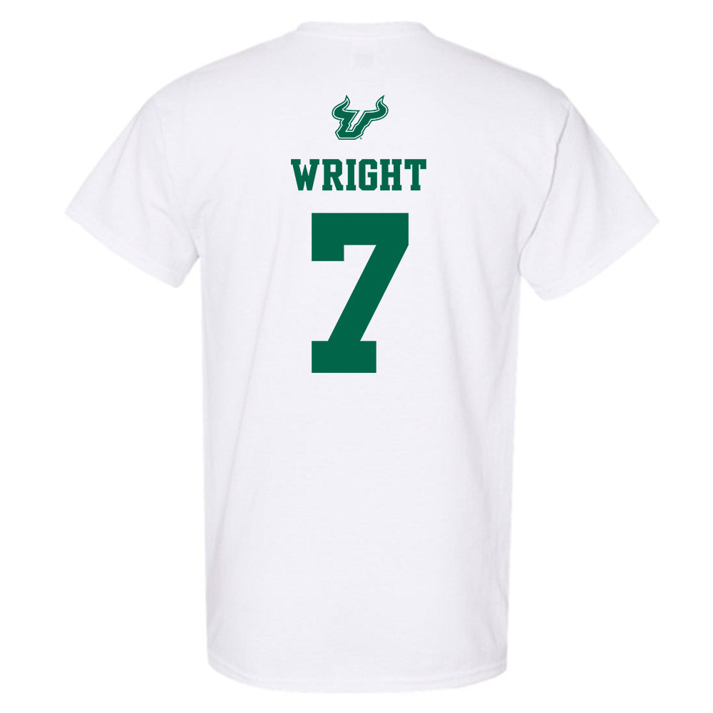 USF - NCAA Men's Basketball : Kam Wright - EDGE Classic Shersey T-Shirt-1