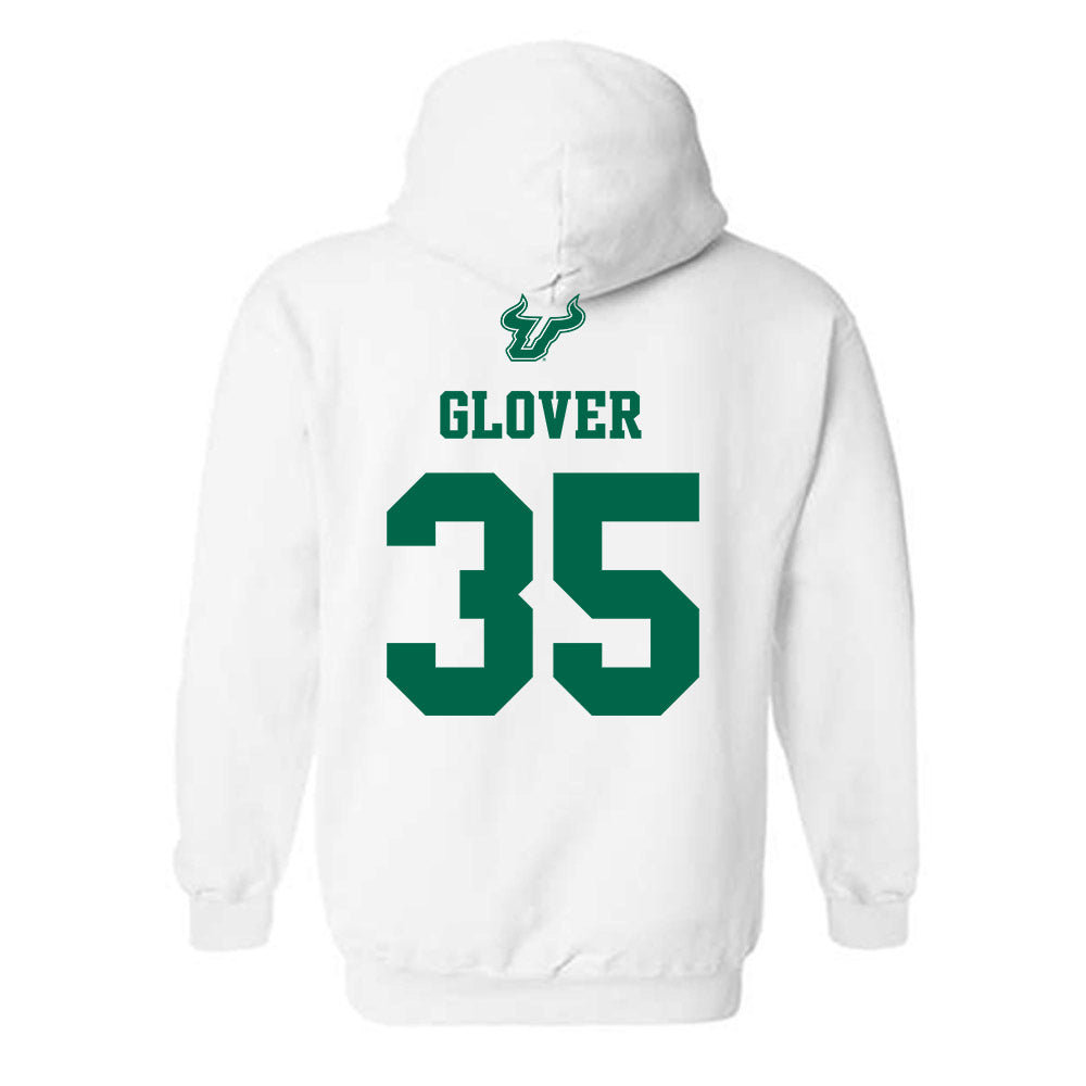 USF - NCAA Men's Basketball : Taj Glover - EDGE Classic Shersey Hooded Sweatshirt-1