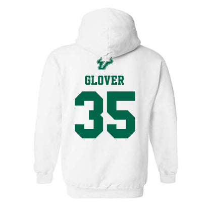 USF - NCAA Men's Basketball : Taj Glover - EDGE Classic Shersey Hooded Sweatshirt-1