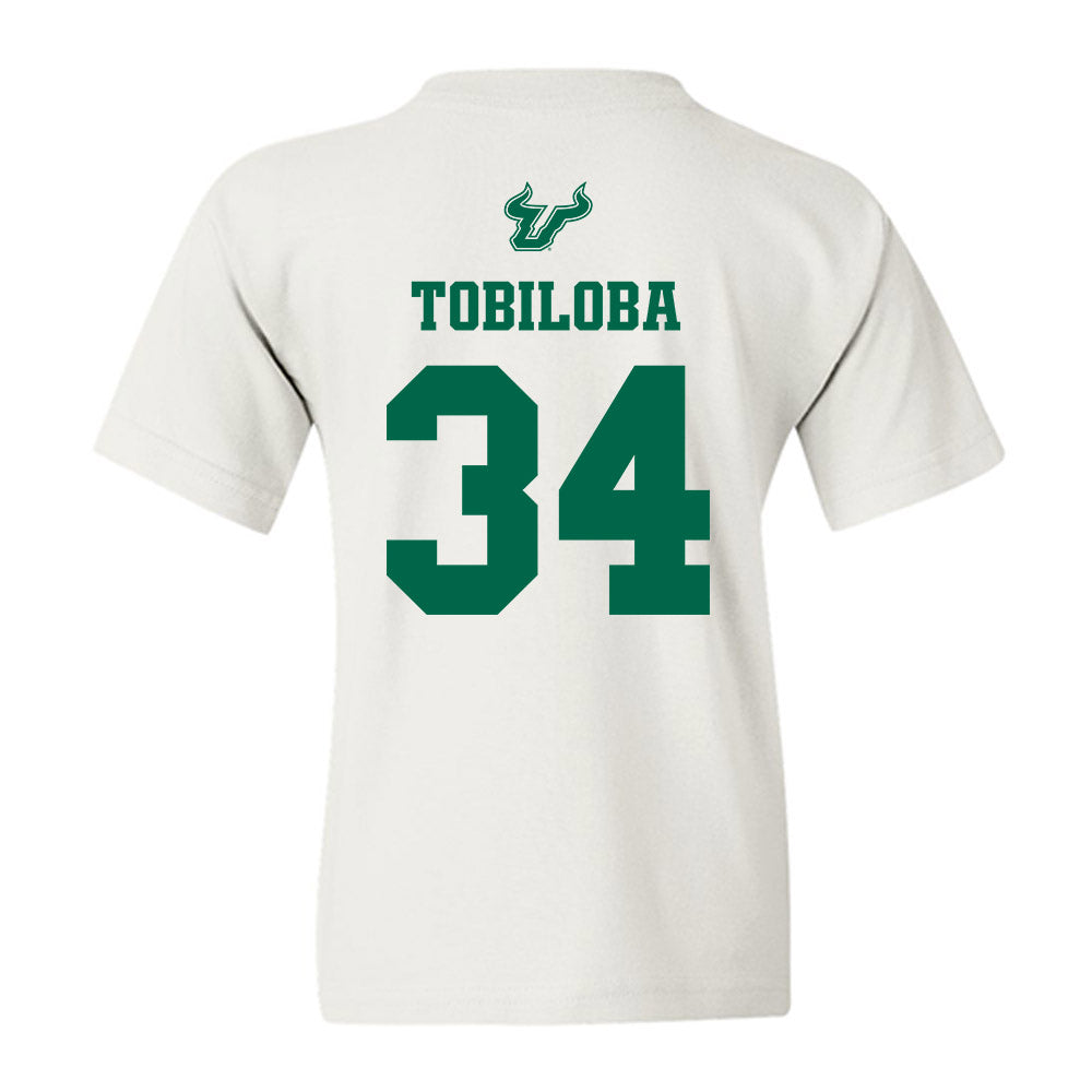 USF - NCAA Men's Basketball : Daniel Tobiloba - EDGE Classic Shersey Youth T-Shirt-1