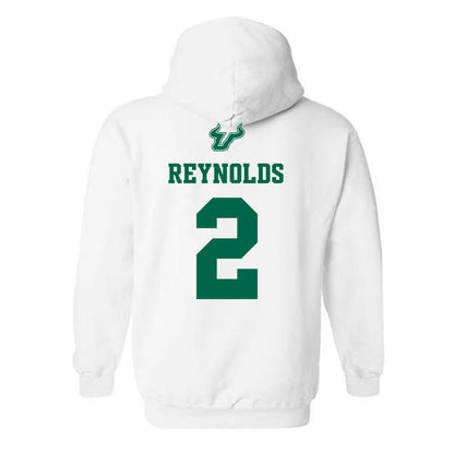 USF - NCAA Men's Basketball : Jamille Reynolds - EDGE Classic Shersey Hooded Sweatshirt-1