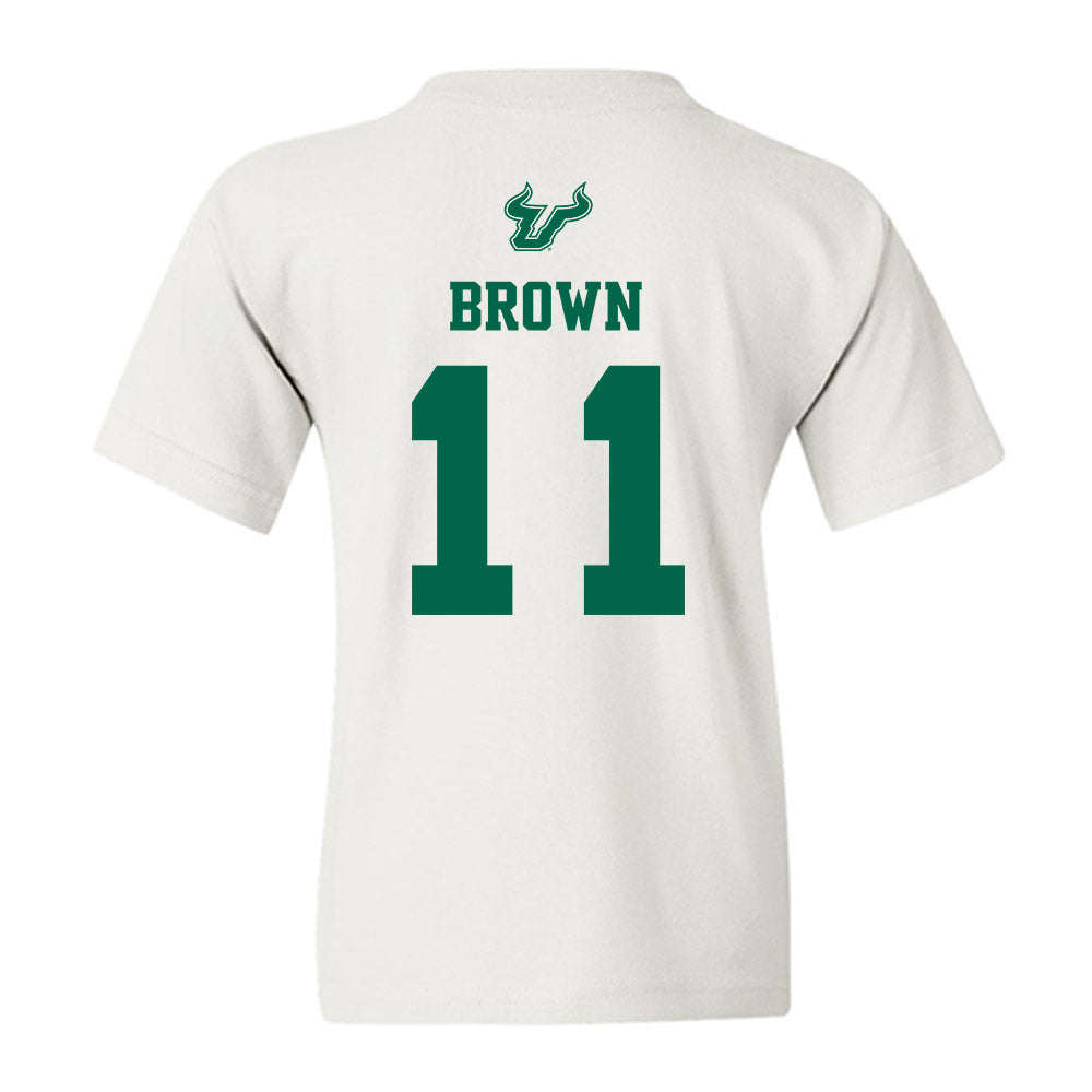 USF - NCAA Men's Basketball : CJ Brown - EDGE Classic Shersey Youth T-Shirt-1