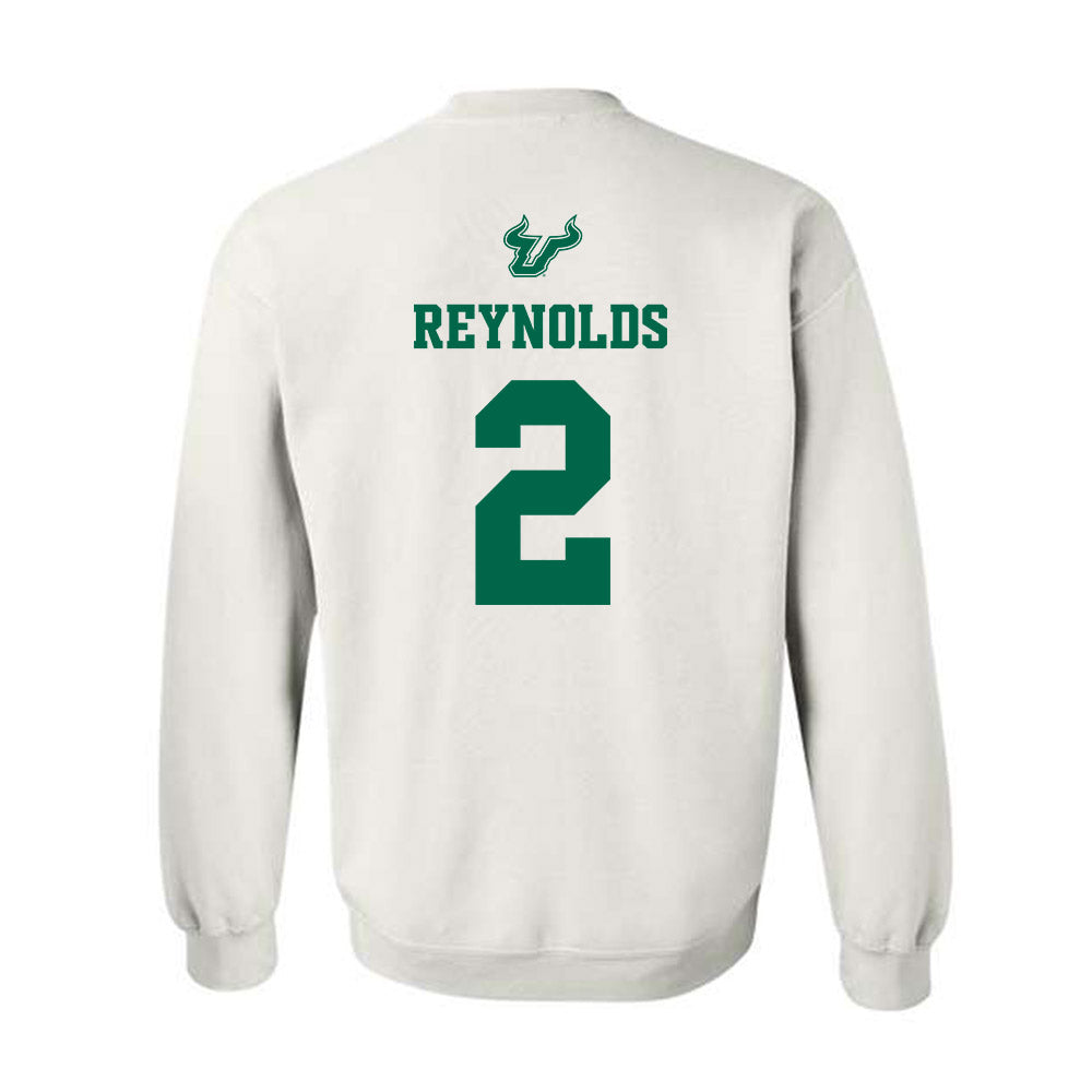 USF - NCAA Men's Basketball : Jamille Reynolds - EDGE Classic Shersey Crewneck Sweatshirt-1