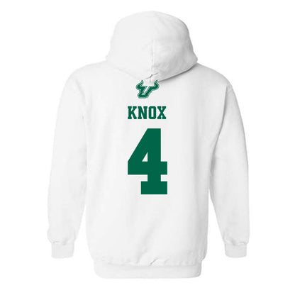 USF - NCAA Men's Basketball : Kobe Knox - EDGE Classic Shersey Hooded Sweatshirt-1