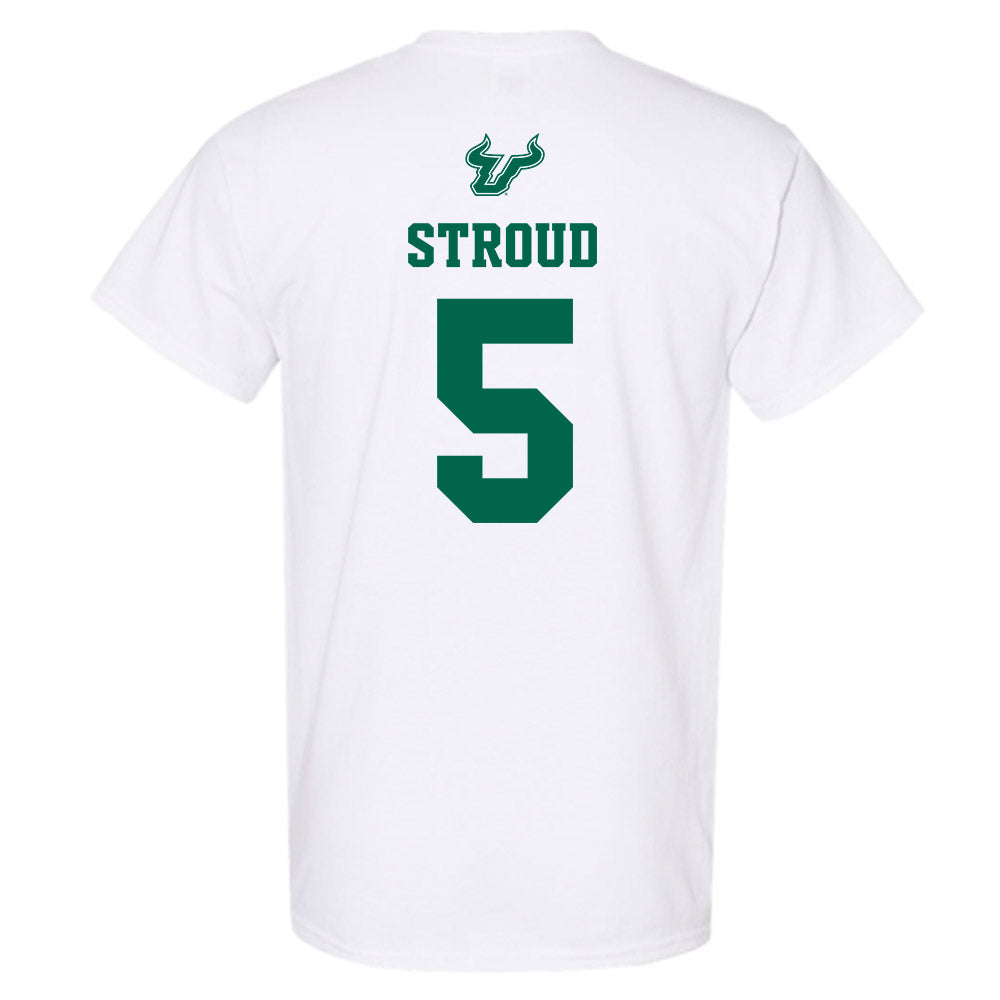 USF - NCAA Men's Basketball : Brandon Stroud - EDGE Classic Shersey T-Shirt-1