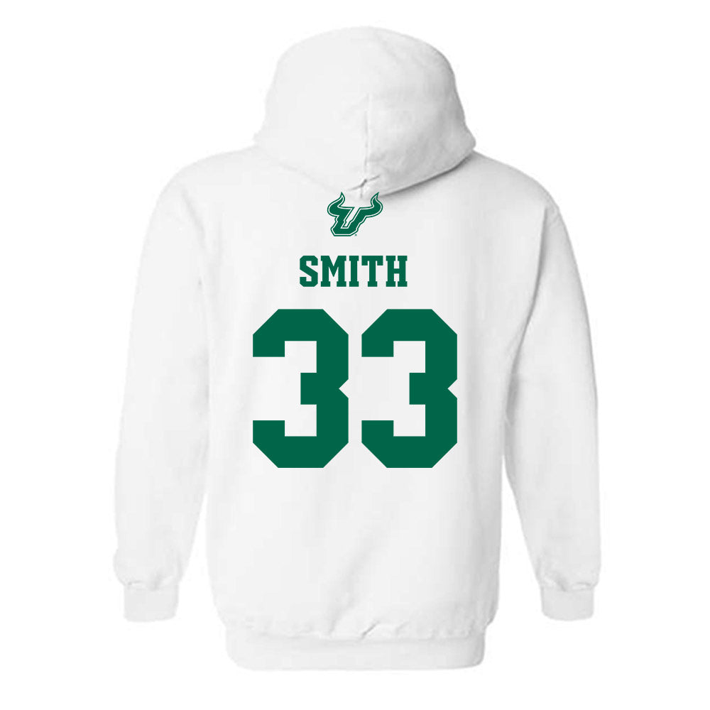 USF - NCAA Men's Basketball : Nic Smith - EDGE Classic Shersey Hooded Sweatshirt-1