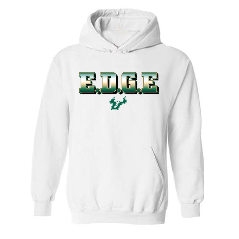 USF - NCAA Men's Basketball : Daniel Tobiloba - EDGE Classic Shersey Hooded Sweatshirt-0