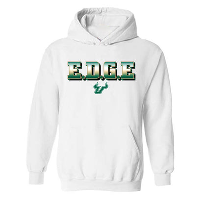 USF - NCAA Men's Basketball : Daniel Tobiloba - EDGE Classic Shersey Hooded Sweatshirt-0