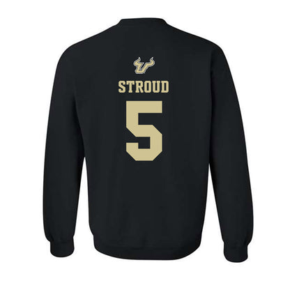 USF - NCAA Men's Basketball : Brandon Stroud - EDGE Classic Shersey Crewneck Sweatshirt-1