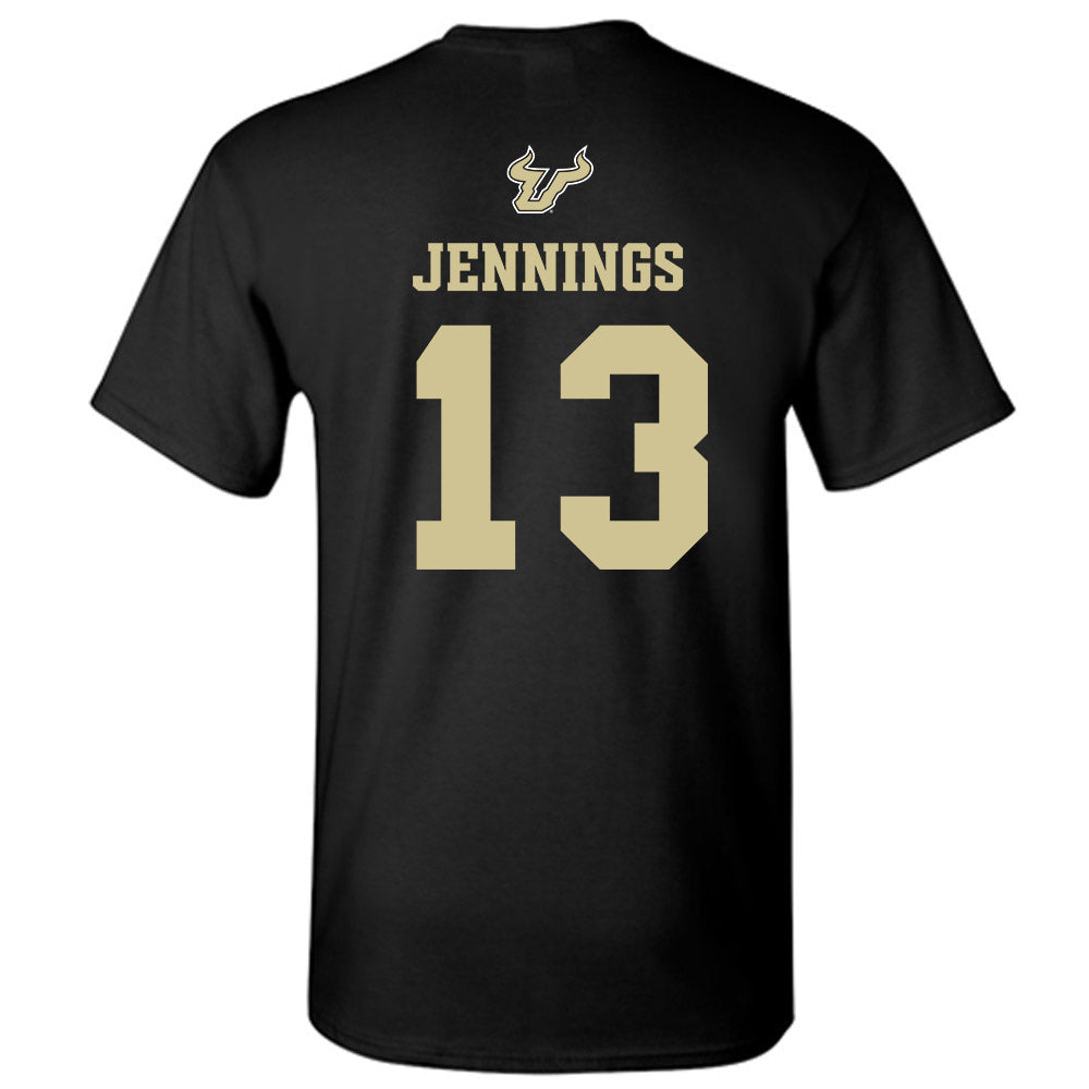 USF - NCAA Men's Basketball : Kasen Jennings - EDGE Classic Shersey T-Shirt-1