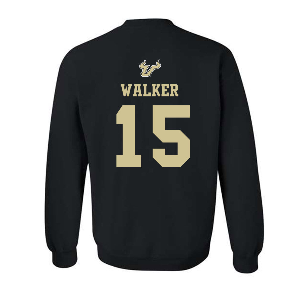 USF - NCAA Men's Basketball : Corey Walker - EDGE Classic Shersey Crewneck Sweatshirt-1