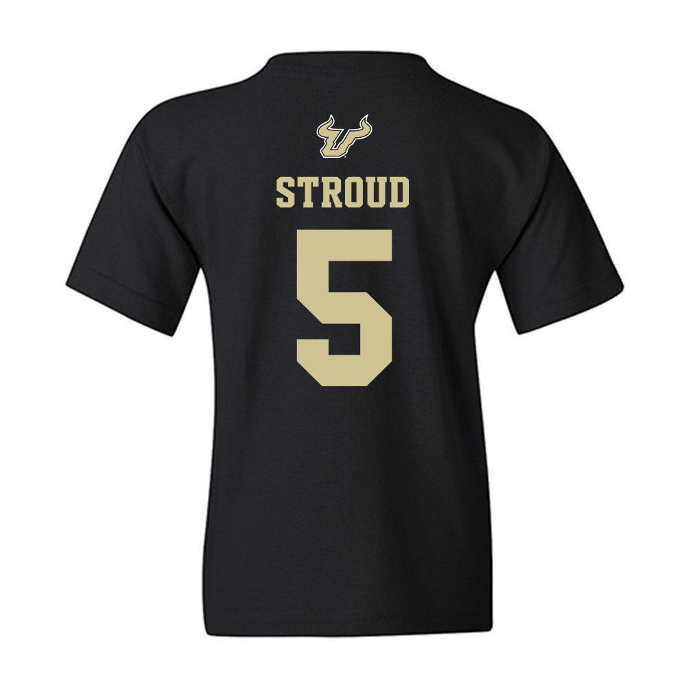 USF - NCAA Men's Basketball : Brandon Stroud - EDGE Classic Shersey Youth T-Shirt-1