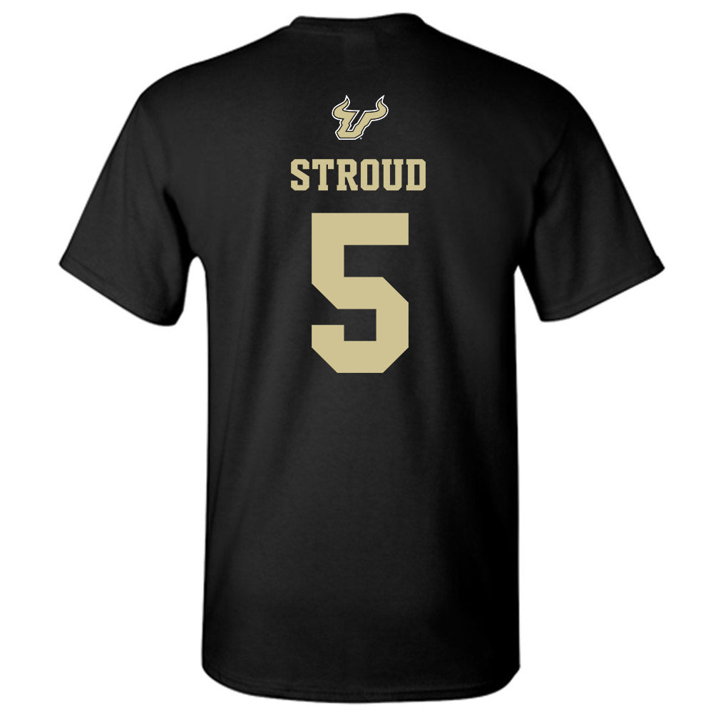 USF - NCAA Men's Basketball : Brandon Stroud - EDGE Classic Shersey T-Shirt-1