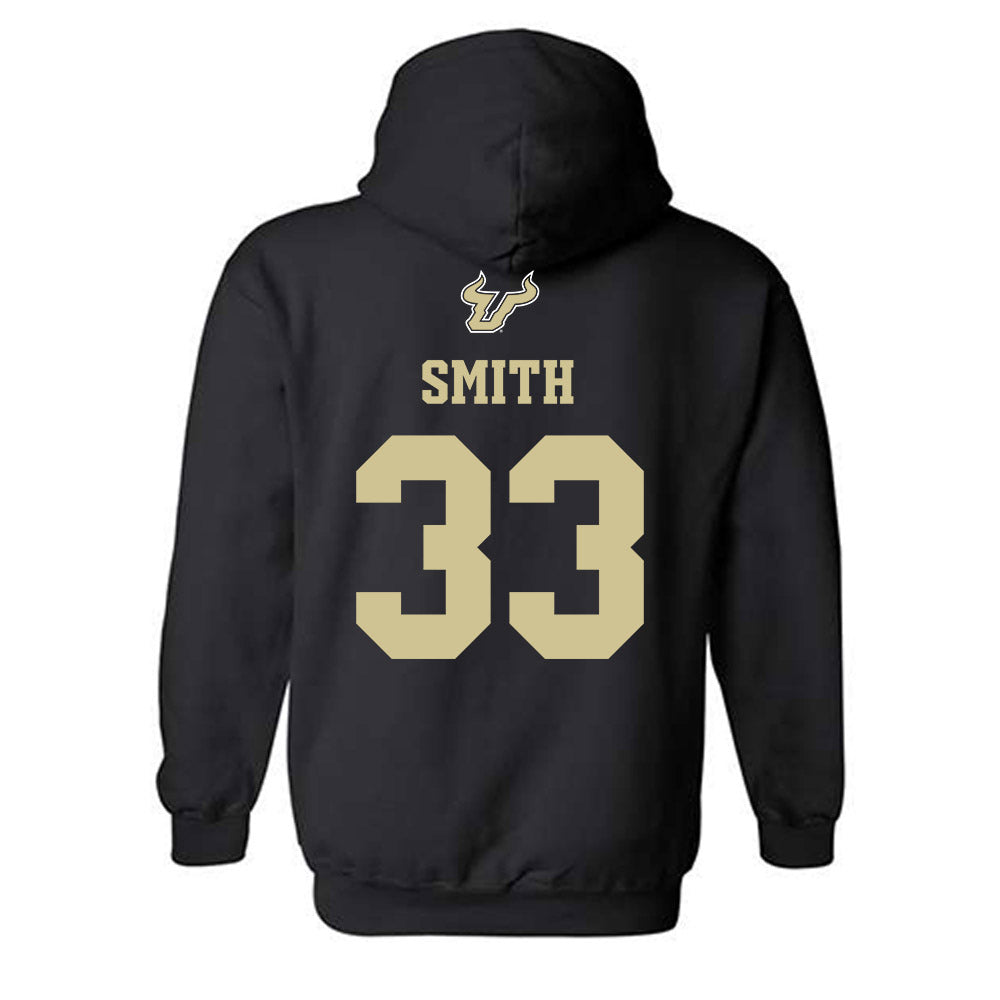 USF - NCAA Men's Basketball : Nic Smith - EDGE Classic Shersey Hooded Sweatshirt-1