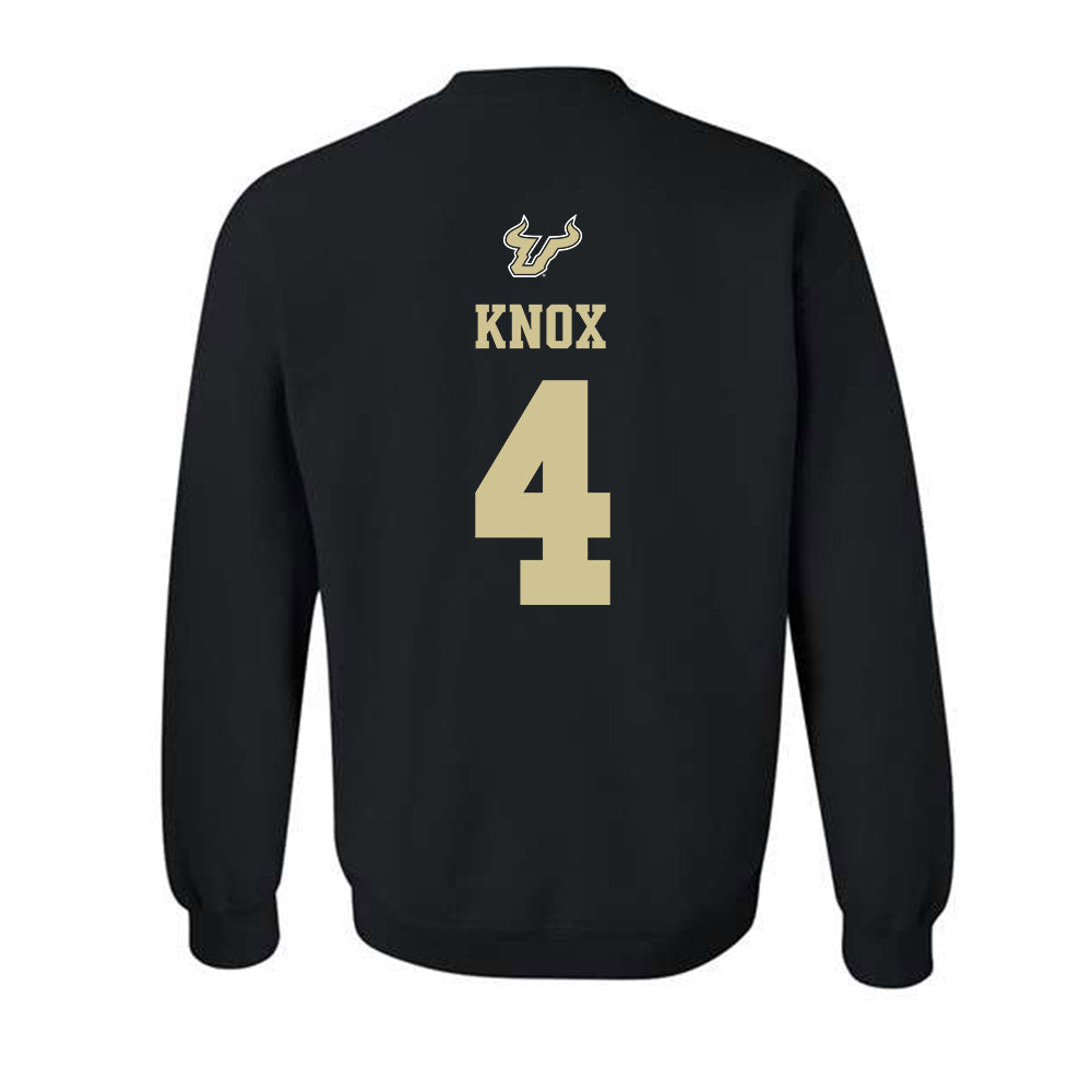 USF - NCAA Men's Basketball : Kobe Knox - EDGE Classic Shersey Crewneck Sweatshirt-1