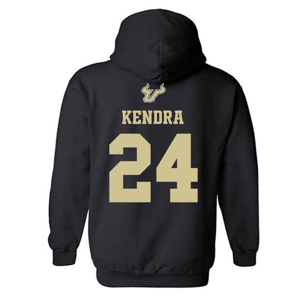 USF - NCAA Men's Basketball : Kendra Kendra - EDGE Classic Shersey Hooded Sweatshirt-1