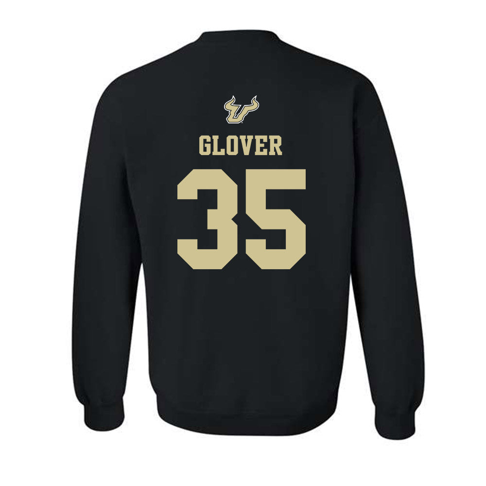 USF - NCAA Men's Basketball : Taj Glover - EDGE Classic Shersey Crewneck Sweatshirt-1