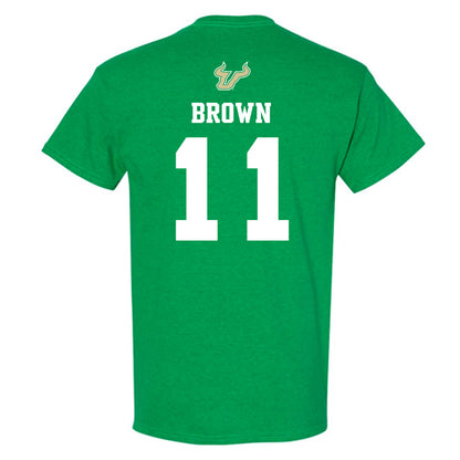 USF - NCAA Men's Basketball : CJ Brown - EDGE Classic Shersey T-Shirt-1