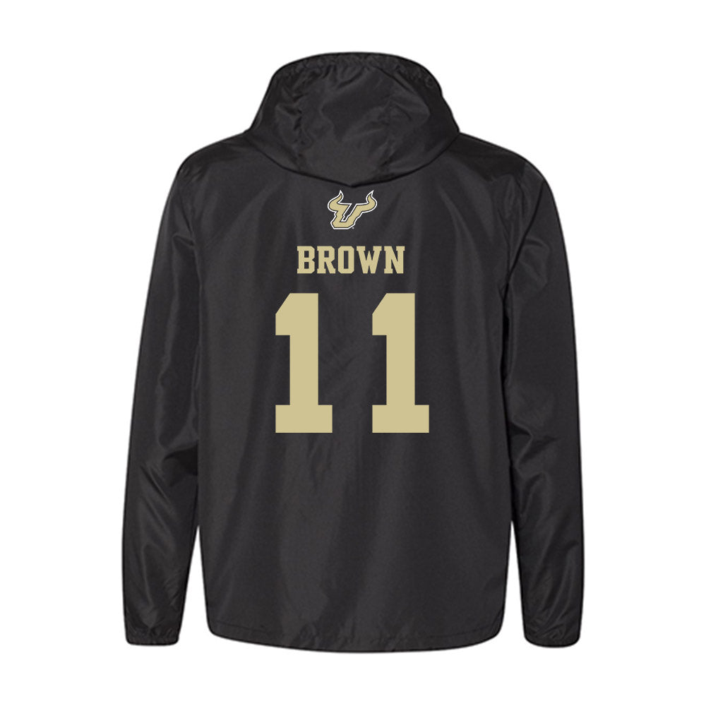 USF - NCAA Men's Basketball : CJ Brown - Windbreaker-1