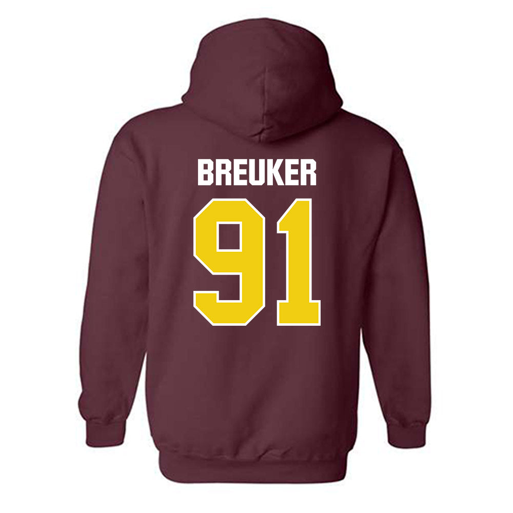 Calvin - NCAA Football : Marcus Breuker - Hooded Sweatshirt-1