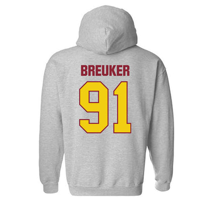 Calvin - NCAA Football : Marcus Breuker - Classic Shersey Hooded Sweatshirt-1