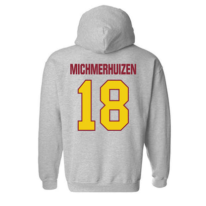 Calvin - NCAA Football : Luke Michmerhuizen - Classic Shersey Hooded Sweatshirt-1
