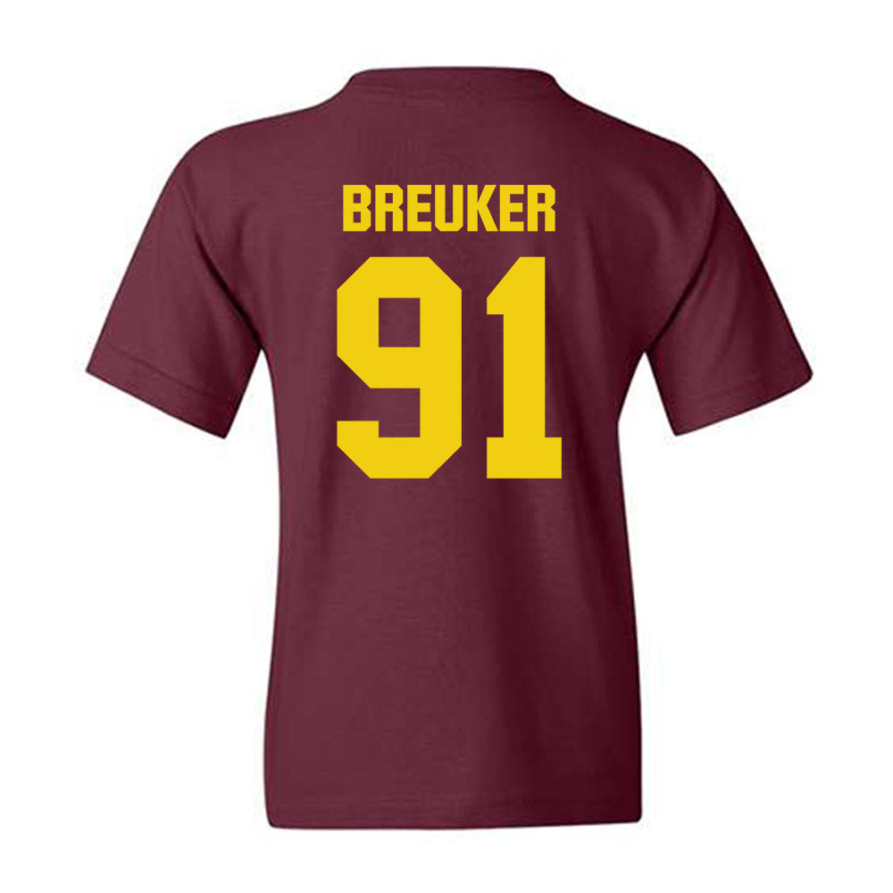 Calvin - NCAA Football : Marcus Breuker - Youth T-Shirt-1
