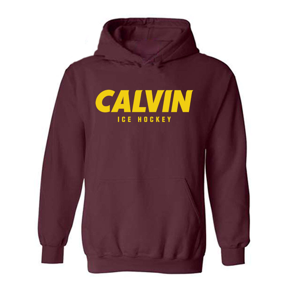 Calvin - NCAA Men's Ice Hockey : Holden Pratt - Hooded Sweatshirt-0