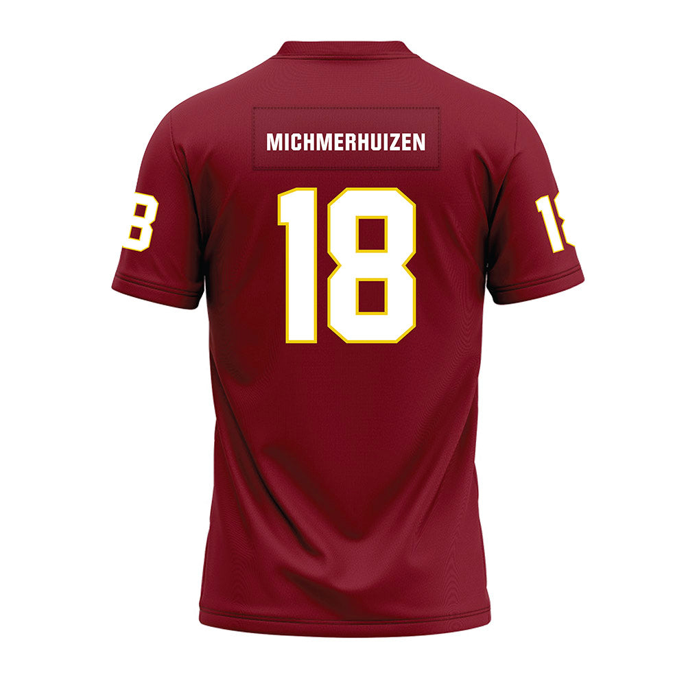 Calvin - NCAA Football : Luke Michmerhuizen - Maroon Premium Football Jersey-1