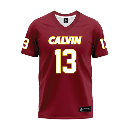 Calvin - NCAA Football : Kaleb Dubowski - Maroon Premium Football Jersey-0