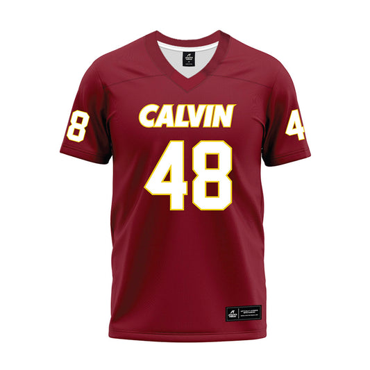 Calvin - NCAA Football : Kalgary Fegan - Maroon Premium Football Jersey-0