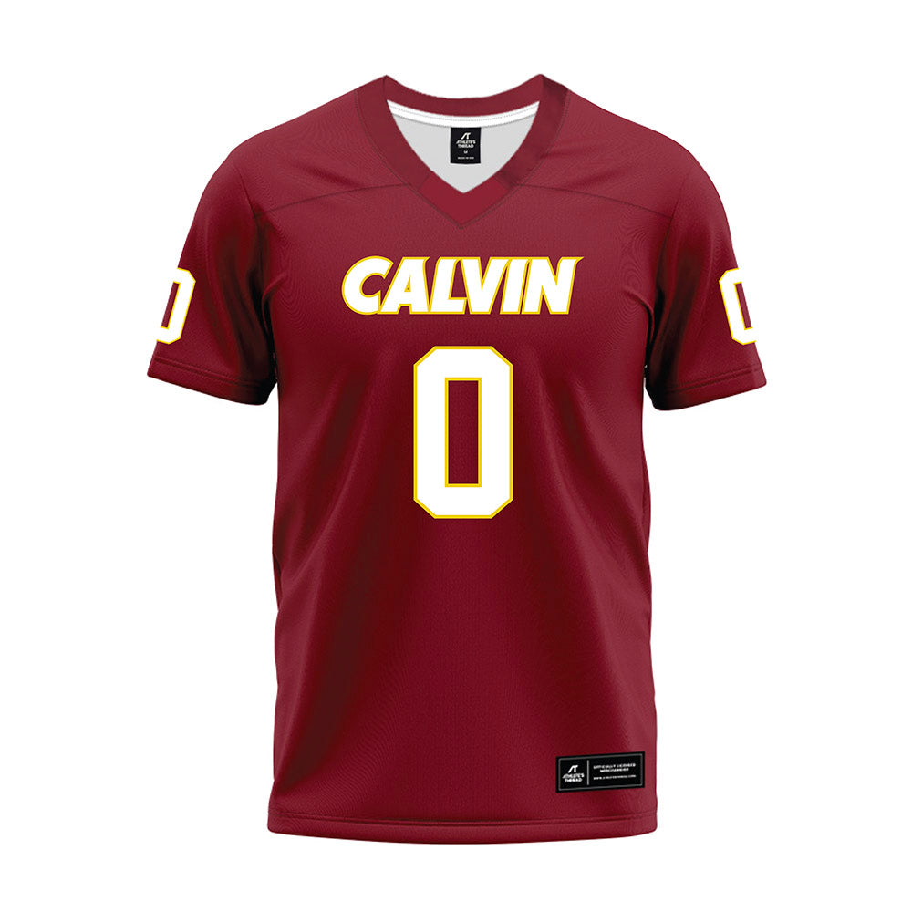 Calvin - NCAA Football : Kai Hanog - Maroon Premium Football Jersey-0