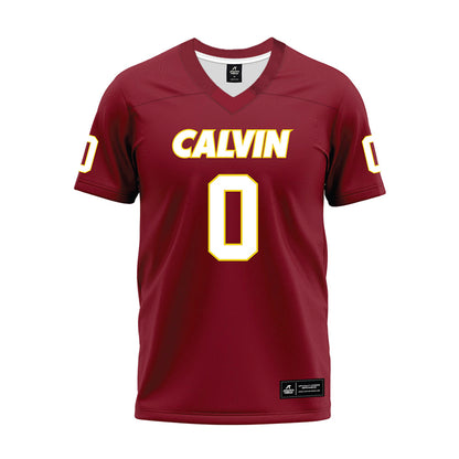 Calvin - NCAA Football : Kai Hanog - Maroon Premium Football Jersey-0