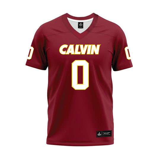 Calvin - NCAA Football : Kai Hanog - Maroon Premium Football Jersey-0