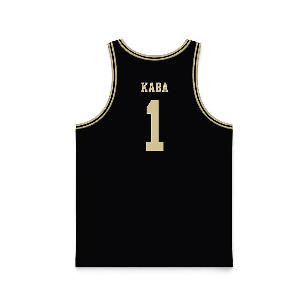 PFW - NCAA Men's Basketball : Ebrahim Kaba - Black Basketball Jersey-1