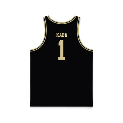PFW - NCAA Men's Basketball : Ebrahim Kaba - Black Basketball Jersey-1