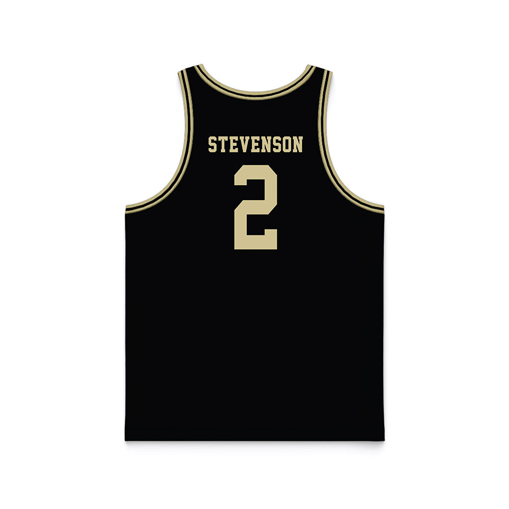 PFW - NCAA Men's Basketball : Mikale Stevenson - Black Basketball Jersey-1