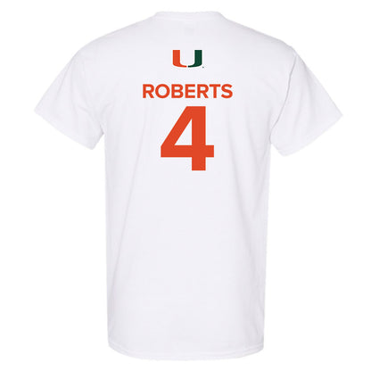 Miami - NCAA Women's Basketball : Jasmyne Roberts - Replica Shersey T-Shirt-1