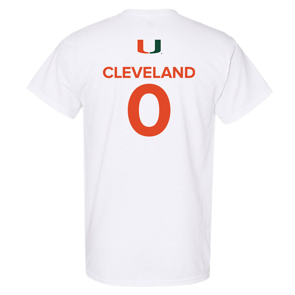 Miami - NCAA Men's Basketball : Matthew Cleveland - Replica Shersey T-Shirt-1