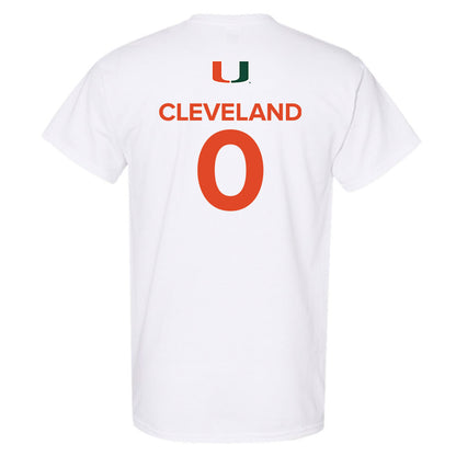 Miami - NCAA Men's Basketball : Matthew Cleveland - Replica Shersey T-Shirt-1