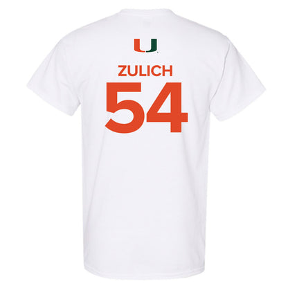 Miami - NCAA Women's Basketball : Sophia Zulich - Replica Shersey T-Shirt-1