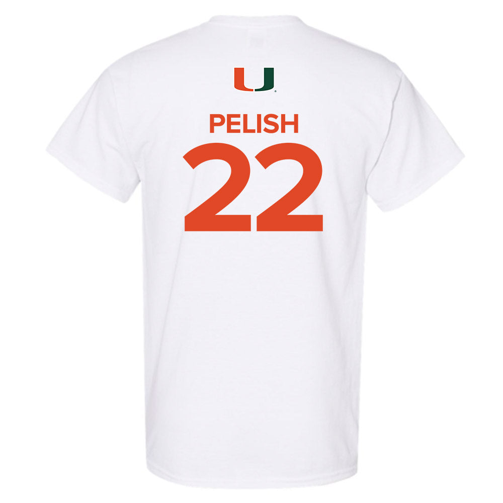 Miami - NCAA Women's Basketball : Simone Pelish - Replica Shersey T-Shirt-1