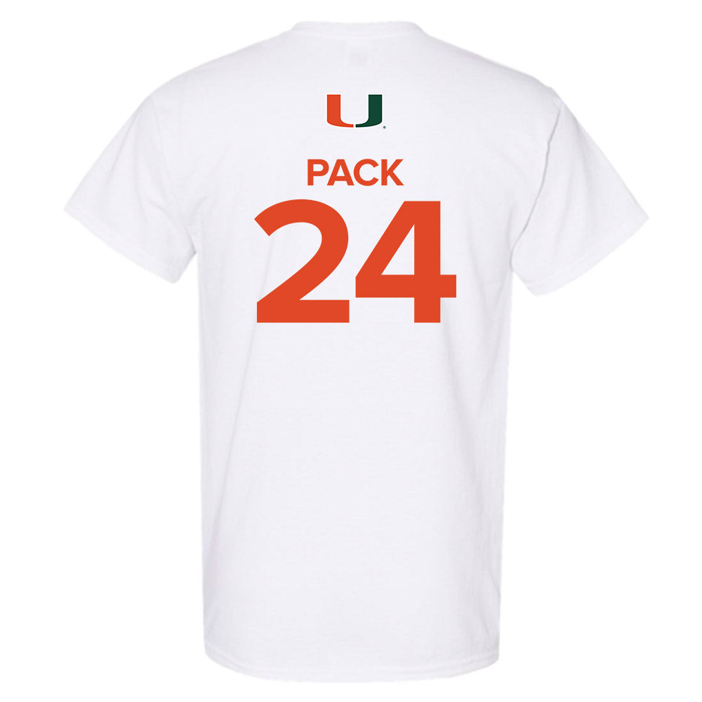 Miami - NCAA Men's Basketball : Nijel Pack - Replica Shersey T-Shirt-1