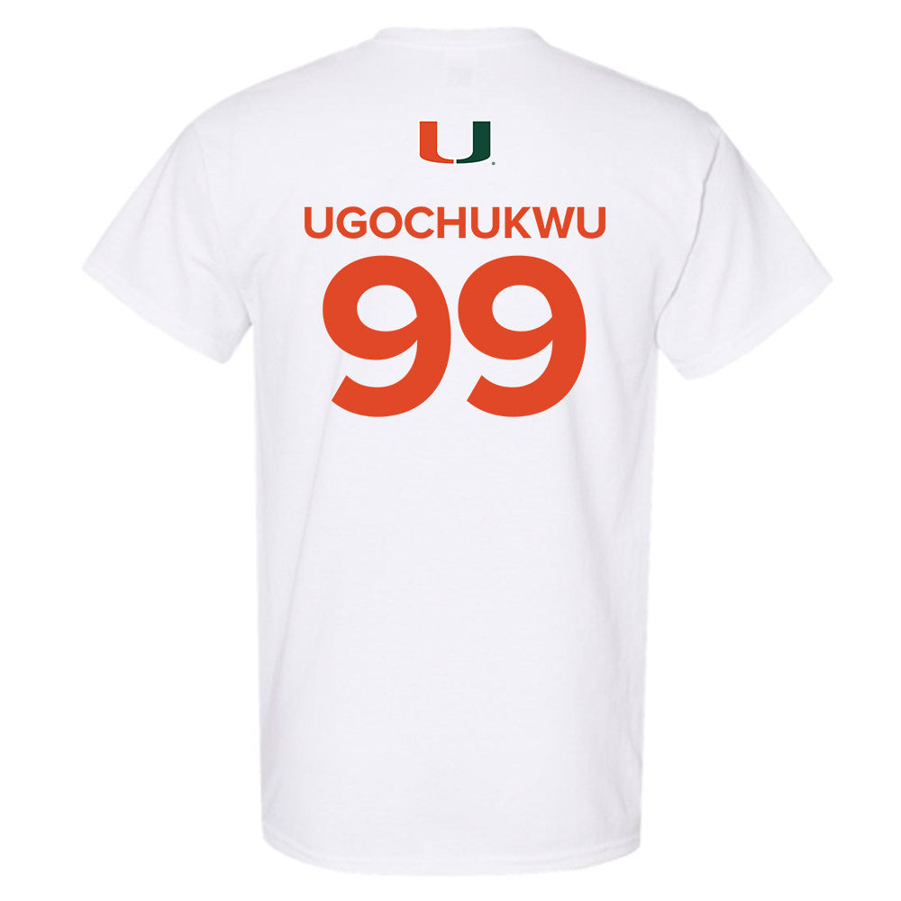 Miami - NCAA Men's Basketball : Divine-Collins Ugochukwu - Replica Shersey T-Shirt-1